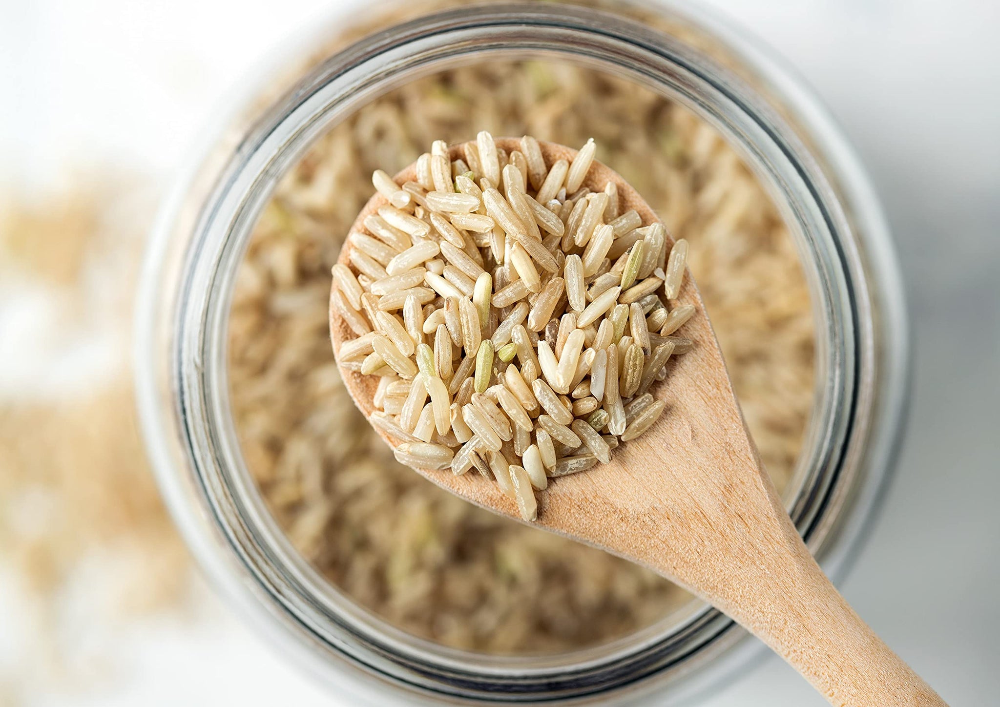 Food to Live Jasmine Brown Rice, 1 Pound - Whole-Grain and Long-Grain Thai Rice, Vegan, Kosher, Bulk. Higher in Fiber than White Jasmine Rice. Great as Side Dish