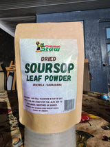 Soursop Leaf Powder Wild Harvested Jamaica | Graviola Powder | Annona Muricata | Stone-Ground Whole Leaf | Wildcrafted Caribbean | Rastaman Stew
