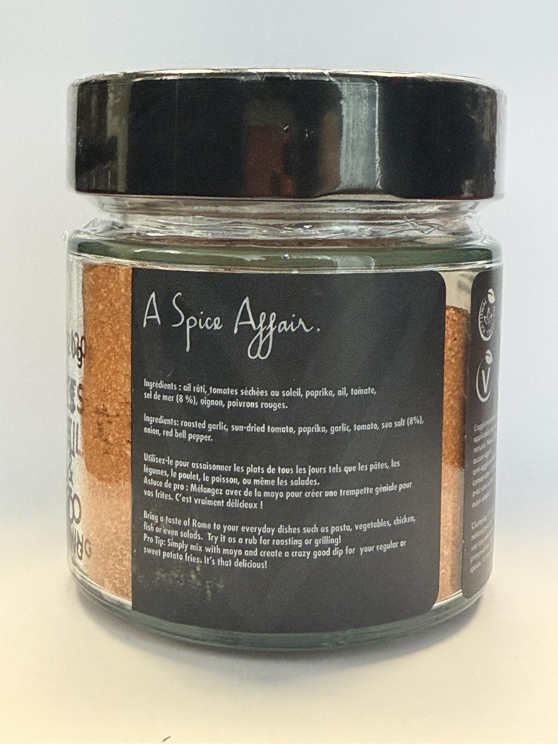A Spice Affair’s Roasted Garlic & Sundried Tomato Seasoning | Savoury, Rich & Mediterranean-Inspired Herb Blend | All-Natural, Non-GMO, Filler-Free |