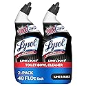 Lysol Lime & Rust Remover Toilet Bowl Cleaner, 48oz (2X24oz), 10X Cleaning Power