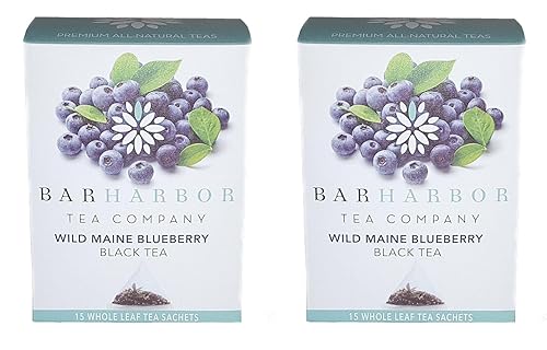 GETOHAN Wild Maine Blueberry Black Tea, Organic, 30 Count L