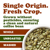 Food to Live Organic Colombian Huila Arabica Green Coffee Beans, 12 Ounces - Whole, Unroasted, Washed Bean. Single Origin. Fresh Crop. No-GMO, Vegan