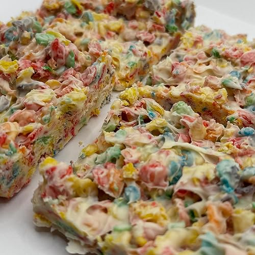 Rainbow Crunch White Bark - Gourmet Candy Snack with Crunchy Cereal | Handmade Chocolate Dessert | Colorful Birthday Gift Treat for Kids & Adults (2