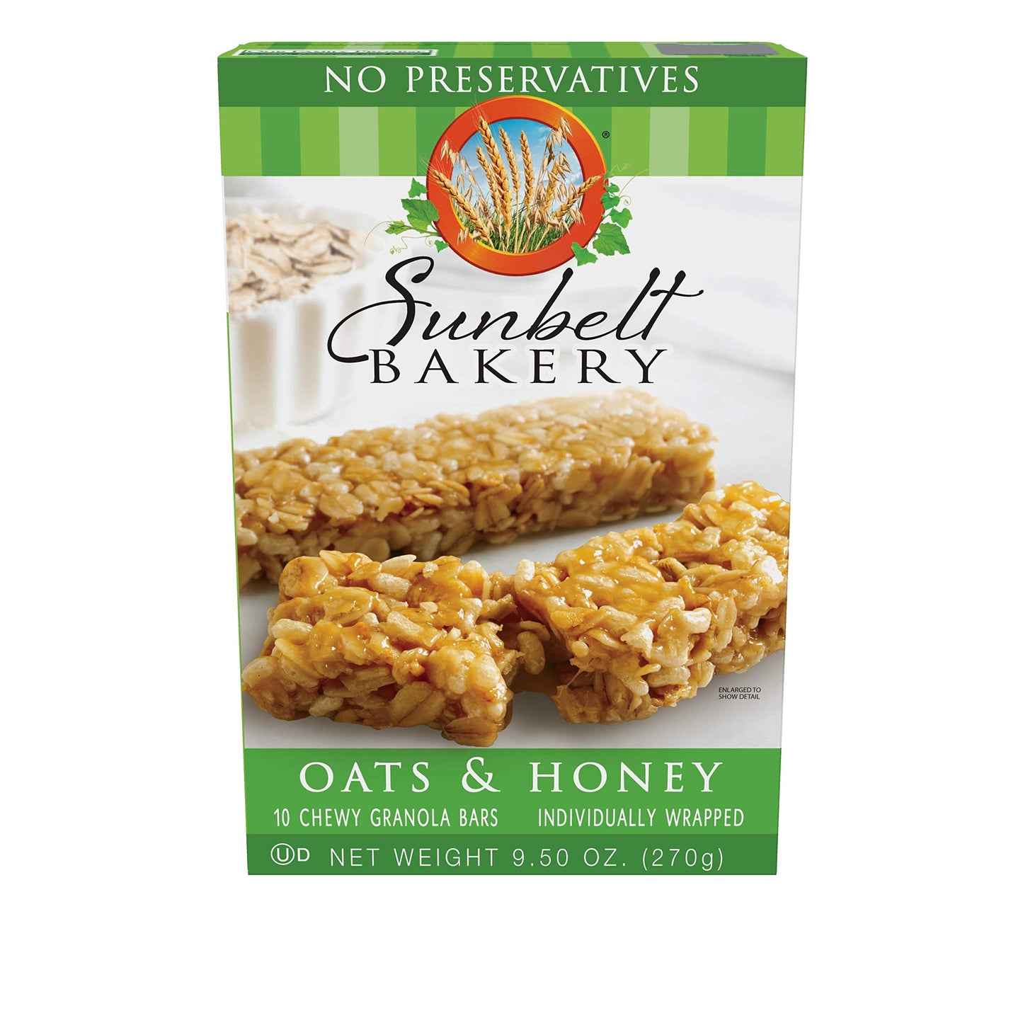 Sunbelt Bakery Oats & Honey Chewy Granola Bars, 50-1.0 OZ Bars (5 Boxes)