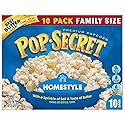 Pop Secret Popcorn, Homestyle, 10-Count Box (32 Ounces)