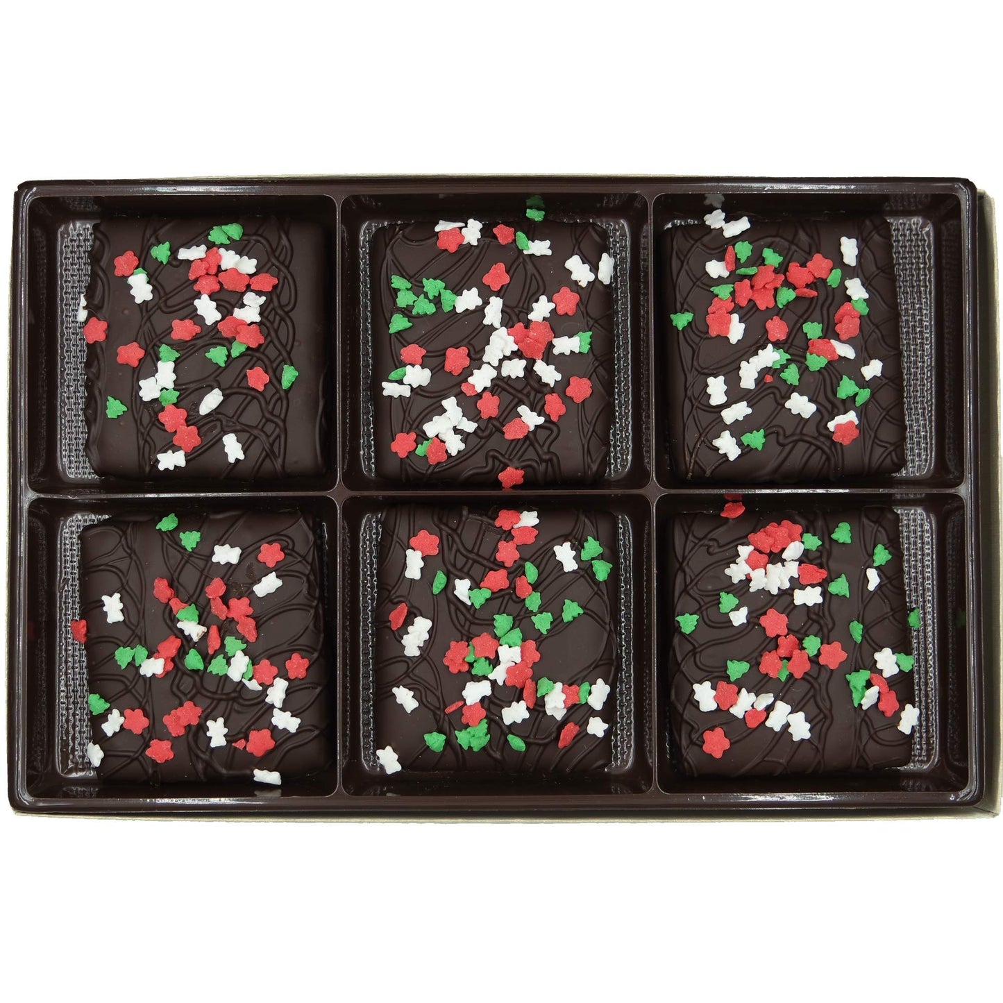 Philadelphia Candies Christmas Happy Holidays Gift, Dark Chocolate Covered Graham Crackers, 6 Ounce
