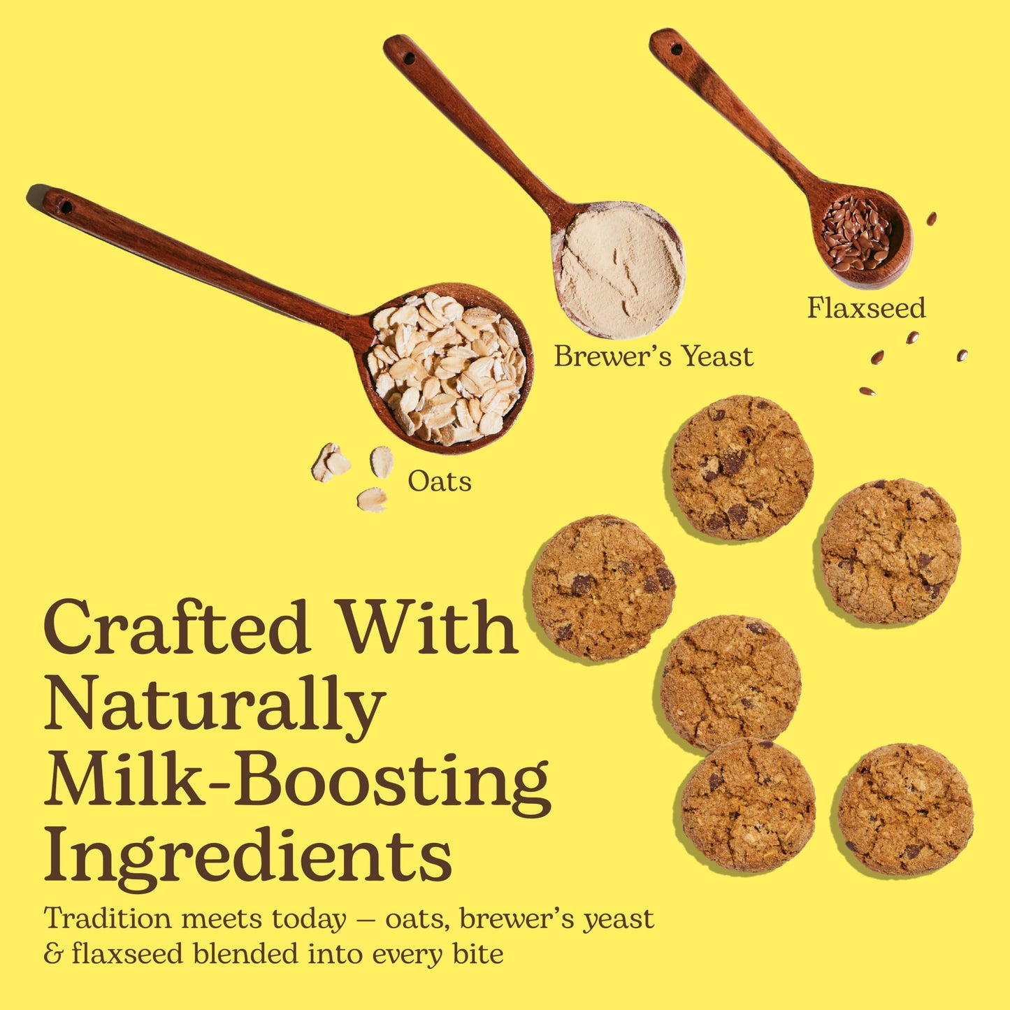 Miracle Mama Milkookies- Lactation Cookies - Oatmeal Chocolate Chip- Support Milk Supply with Oats, Flaxseed & Brewer’s Yeast - Delicious, Nourishing