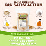 Hudson Henry Pistachio Almond Granola | Gluten Free Granola with Nuts and Seeds | Vegan, Non-GMO & Small Batch Baked with Pure Maple Syrup & Extra
