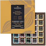 Valrhona Gourmet Assorted Chocolate Gift Box, 50 Dark & Milk French Chocolate squares - Tulakalum 75%, Guanaja 70%, Manjari 64%, Bahibé 46% and Jivara
