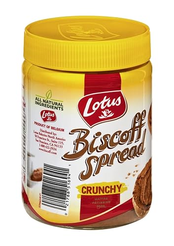 Lotus Biscoff - Cookie Butter Spread - Crunchy - 13.4 Ounce (Pack of 1) - non GMO + Vegan