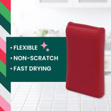 Scotch-Brite Merry + Brite Holiday Collection, 3 Pop-Up Sponges, 1 Heavy Duty Christmas Tree Sponge, 2 Scrubbing Pads, 1 Snowflake Sponge, 1 Pack per