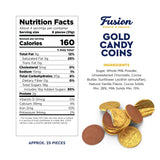 Gold Candy Coins, 25 Count | Smooth Gourmet Milk Chocolate Half Dollar Coins for Holidays, Parties, Birthdays & Celebrations | Crafted from Premium