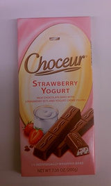 Choceur Milk Chocolate Bars with Strawberry and Yogurt (pack of 6)