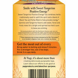 Yogi Sweet Tangerine Positive Energy Tea - 16 Tea Bags per Pack (6 Packs) - Organic Tangerine Energy Tea - Includes Black Tea Leaf, Yerba Mate Leaf