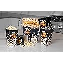 Black Disposable Popcorn Movie Tubs - Wabash Valley Farms Black Tubs for Parties, Large Events, Birthday Parties, Home Movie Night Popcorn Containers