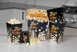Black Disposable Popcorn Movie Tubs - Wabash Valley Farms Black Tubs for Parties, Large Events, Birthday Parties, Home Movie Night Popcorn Containers
