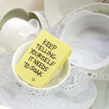 Genuine Fred Clean Conscience Kitchen Sponges - Set of 2 Passive-Aggressive Dish Sponges with Funny Notes - Multi-Layer Scrubbers for Dishes and Mess