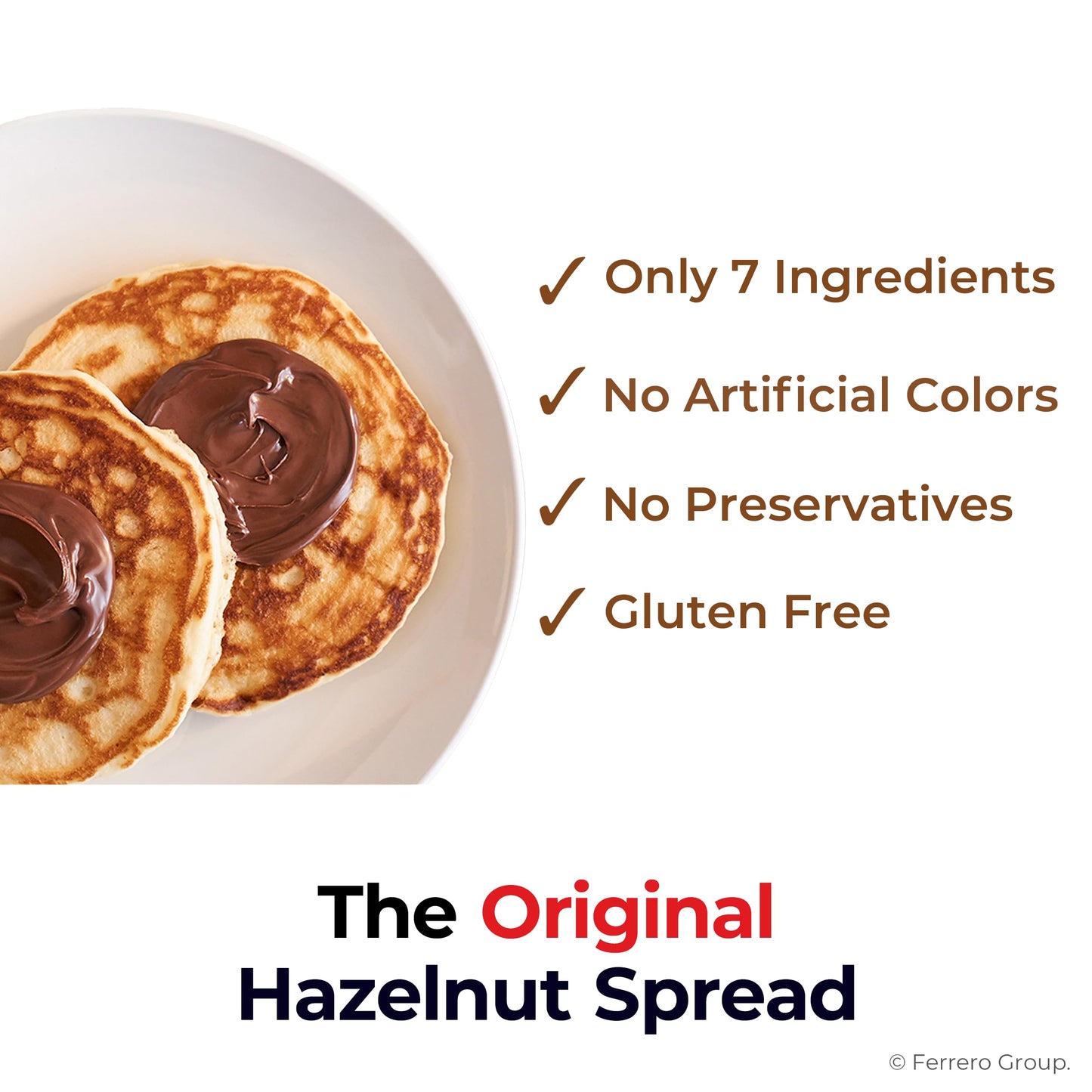 Nutella Hazelnut Spread with Cocoa, Creamy Hazelnut Spread, Breakfast Favorite, Bulk 120 Packs, 0.52 individual oz