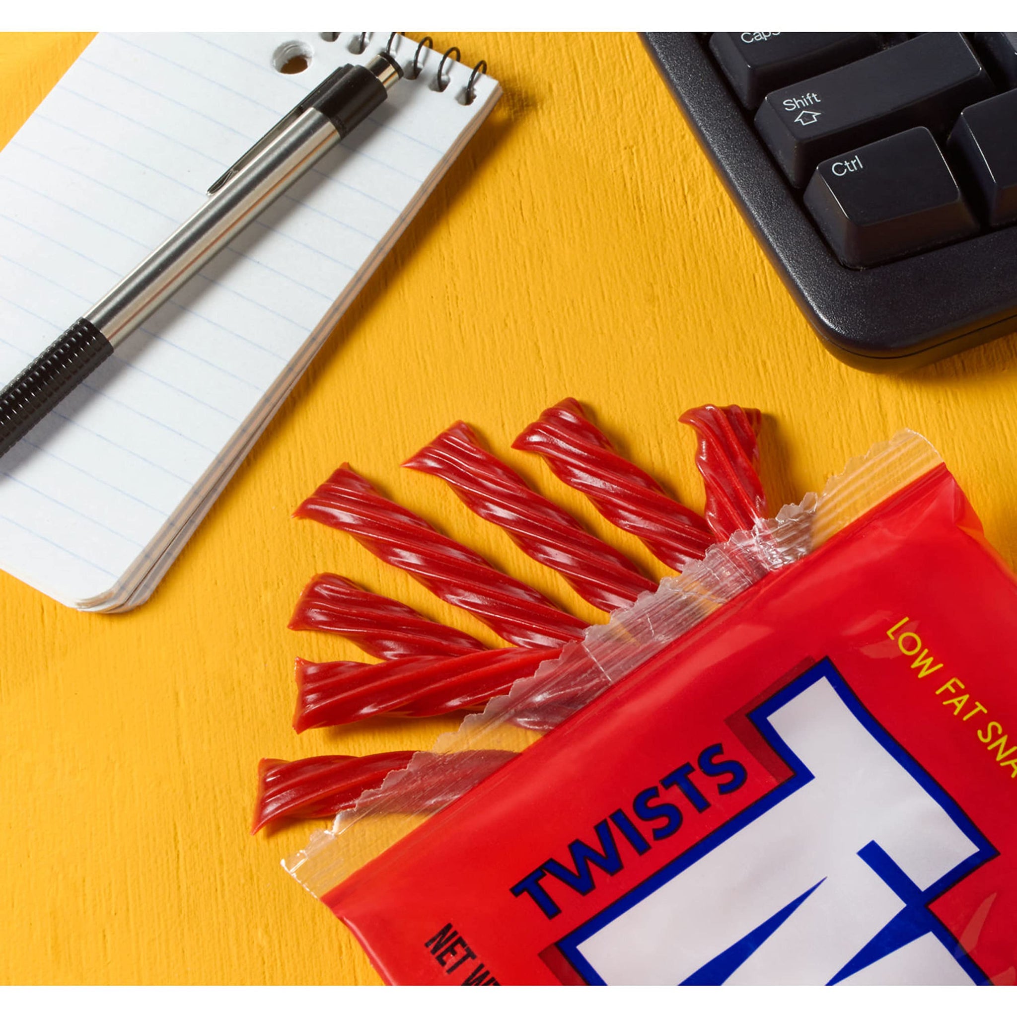 TWIZZLERS Twists Strawberry Flavored King Size, Chewy Candy Packs, 5 oz (15 Count)