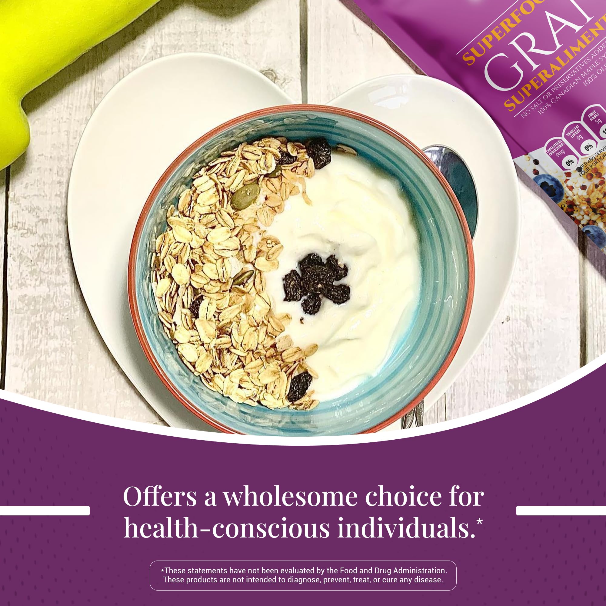 Nature's Mix - Super Food Granola with Quinoa and Blueberries - Nut-Free, Vegan and Kosher - Nutrient-Rich Superfoods - Large
