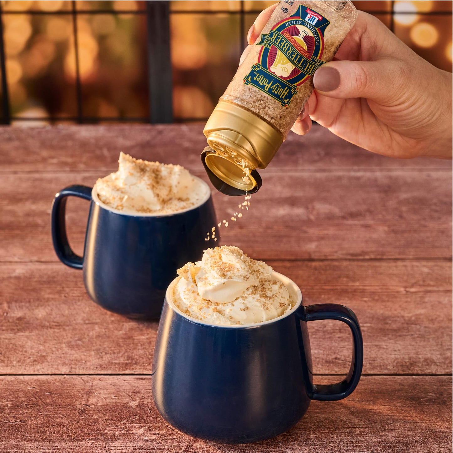 McCormick Harry Potter Finishing Sugar, Butterbeer, Limited Edition, Buttery Sweetness of Toffee, Sprinkle on Baked Goods or Use as a Rimming Sugar on Beverages, 2.93 oz