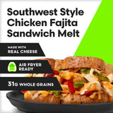 Vital Pursuit Southwest Style Chicken Fajita Sandwich Melt, High Protein Glp-1 Frozen Meal