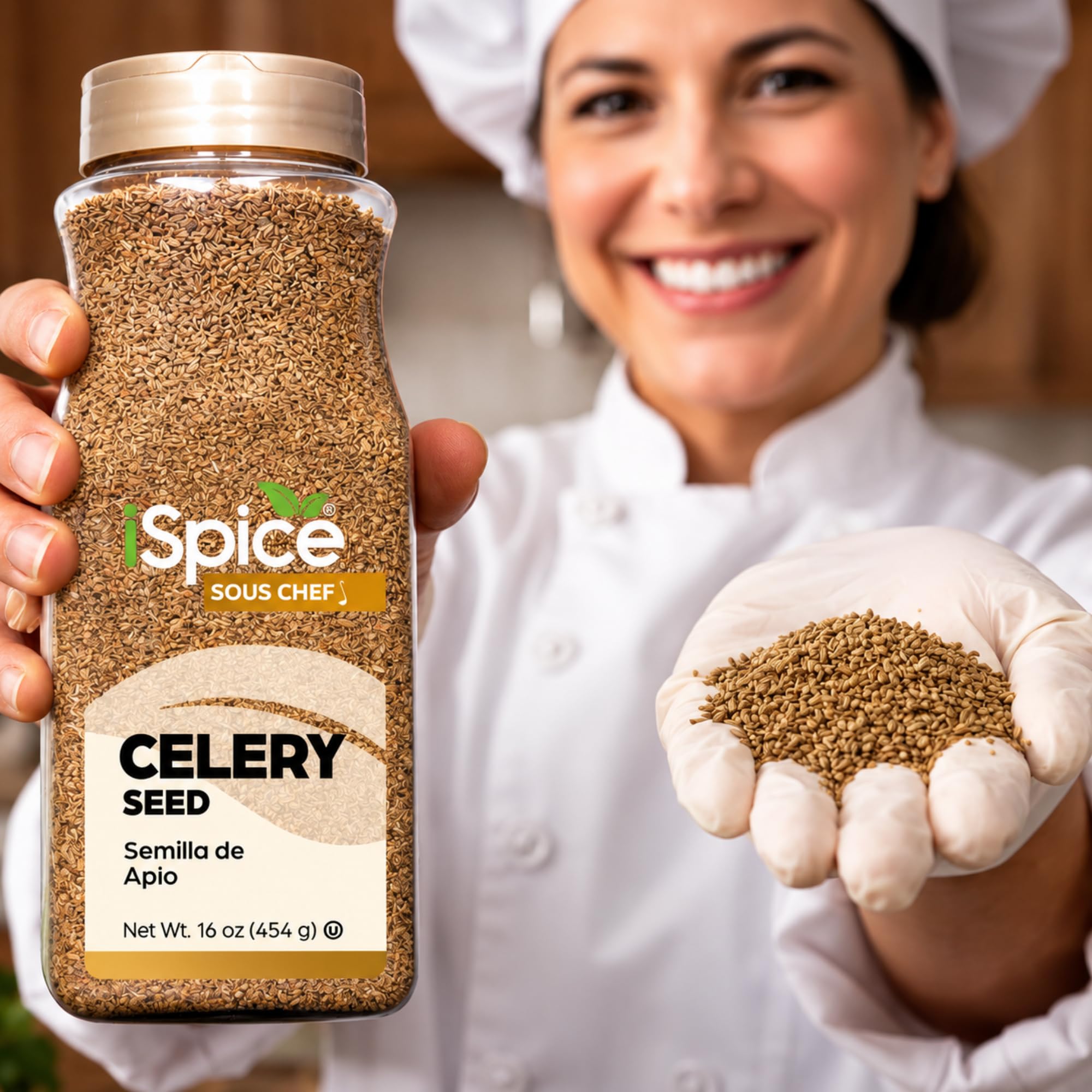 iSpice | Celery Seed Whole | Bulk Size | Gourmet Spice | Kosher (16 Ounce)