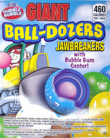 Candy Retailer Giant Ball-Dozers Jawbreakers with Bubble Gum Center 1 Pound