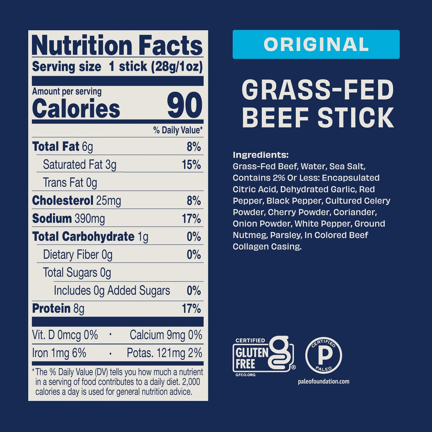 Archer Jerky Beef Jerky Sticks - Grass Fed Beef Snack, Individually Wrapped for Adults & Kids, Bulk Snack Packs, Gluten Free, Paleo, Keto - 1 oz Meat