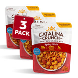 Catalina Crunch Protein Snack Mix - 10g Protein, 1g Sugar per Serving - Good Source of Fiber, Gluten Free - Spicy Kick, 5.25 Ounce Bag (Pack of 3)