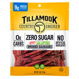 Tillamook Country Smoker Smoked Sausage, Zero Sugar, Spicy Jalapeño, 4 Ounce (1 Pack) Real Hardwood Smoked Sausages, Low Carb, High Protein, Ready