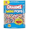 Charms Mini Pops - 4.5 lb Bag of Individually Wrapped Fruity Hard Candy Lollipops in 18 Fun Flavors - Peanut and Gluten Free, 400 Count