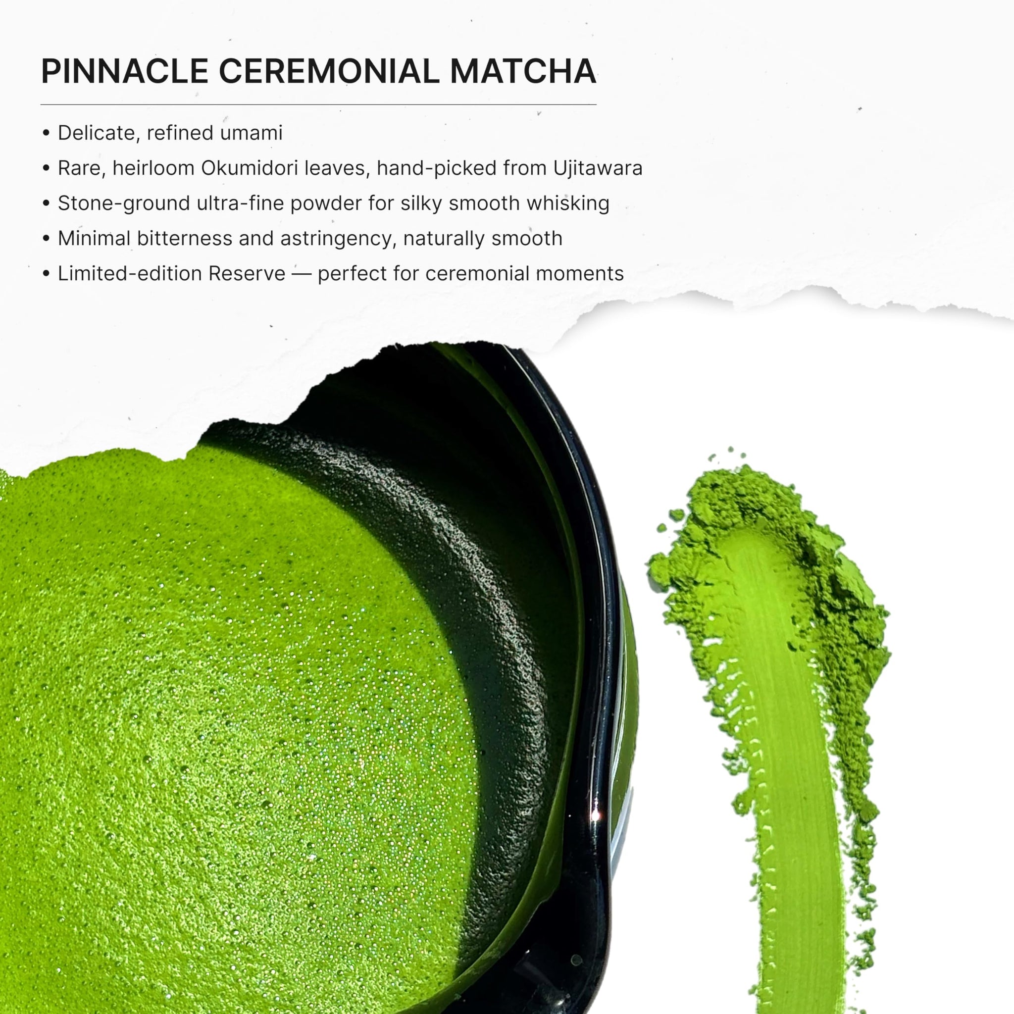FKRO Pinnacle Reserve Okumidori Ceremonial Matcha Green Tea Powder | 1st Harvest Single-Cultivar from Ujitawara, Kyoto | Monthly Fresh from Japan