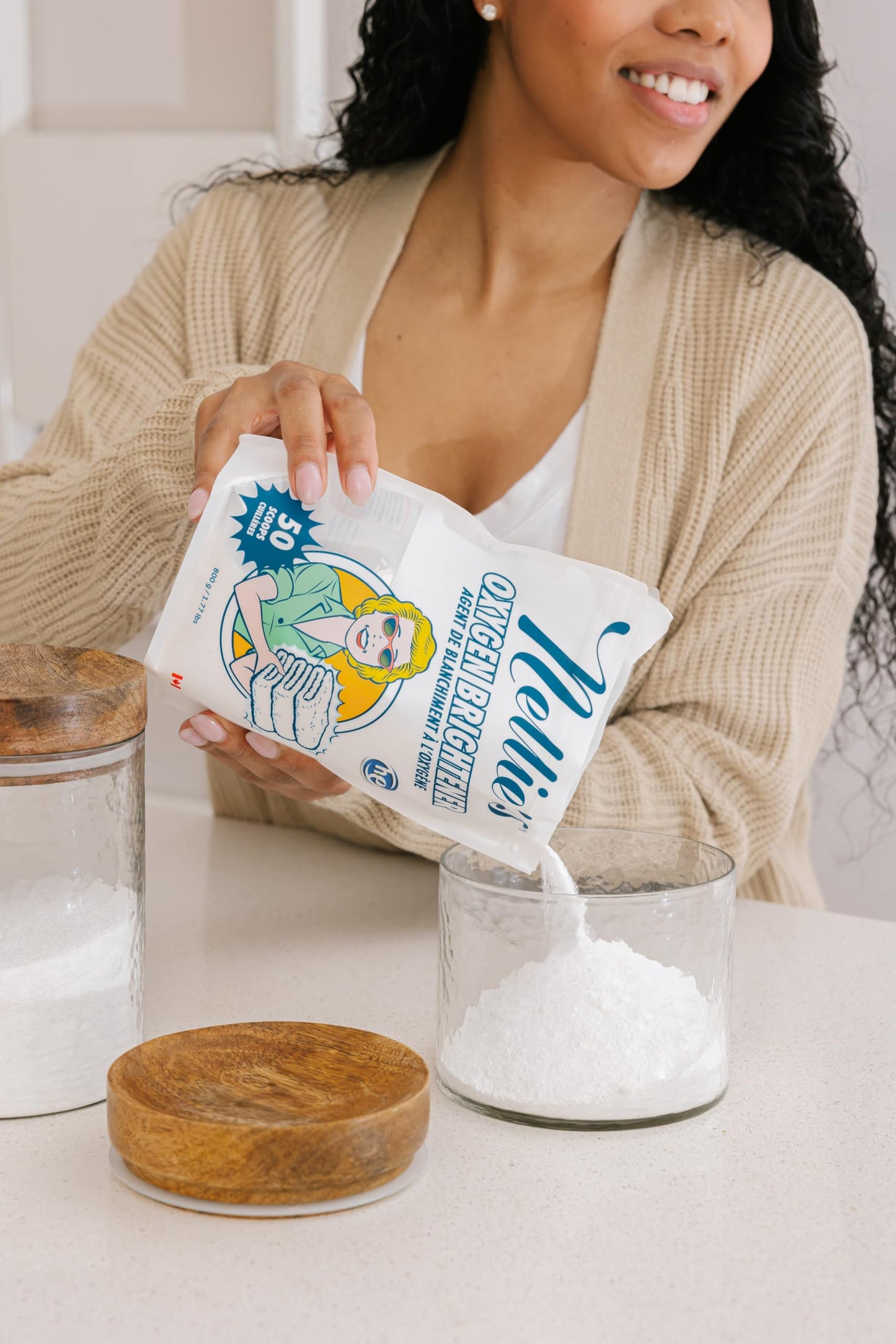 Nellie’s Complete Laundry Bundle - Concentrated Laundry Soda (50 Loads), Oxygen Brightener (50 scoops) & WOW Stick Stain Remover
