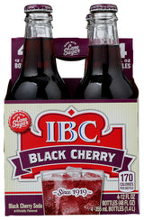 IBC, Black Cherry Soda, , 12 Fl Oz (pack of 4)