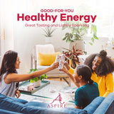Aspire Dark Cherry Lime, Healthy Energy Drink, Natural Caffeine from Green Tea, Keto-Friendly, Sugar-Free, Zero Calories, 12 fl oz Cans (Pack of 24)