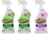 OdoBan Ready-to-Use Disinfectant and Odor Eliminator, Set of 3 Spray Bottles, Made in the USA, Original Eucalyptus and Lavender Scents, 32 Ounces Each