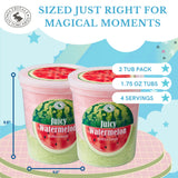 CHOCOLATE STORYBOOK Gourmet Flavored Cotton Candy - Unique Idea for Holidays, Birthdays, Gag Gifts, Party Favors (Juicy Watermelon, 1.75 oz, 2-Pack)