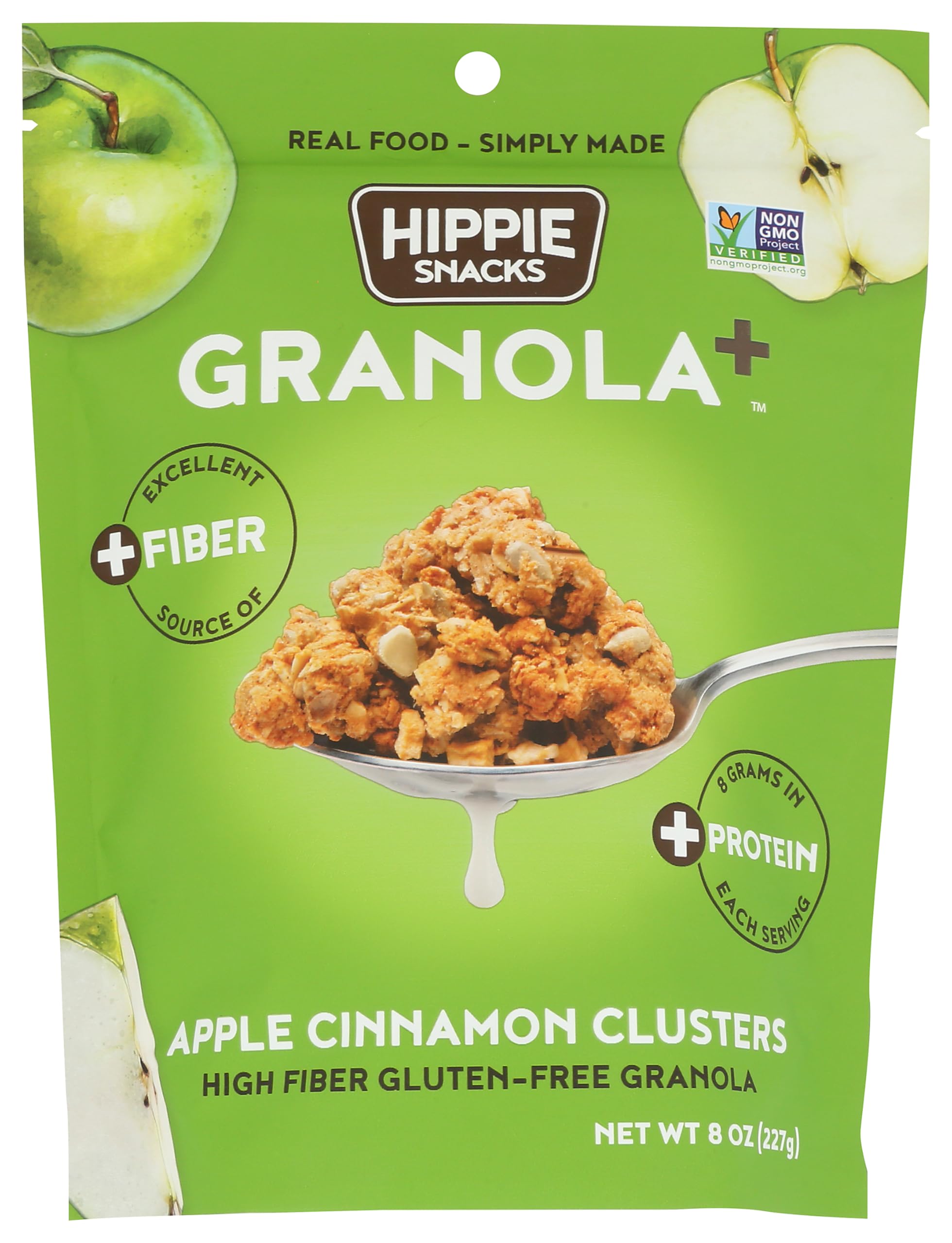 Hippie Snacks Apple Cinnamon Granola (12 Pack) 8 oz