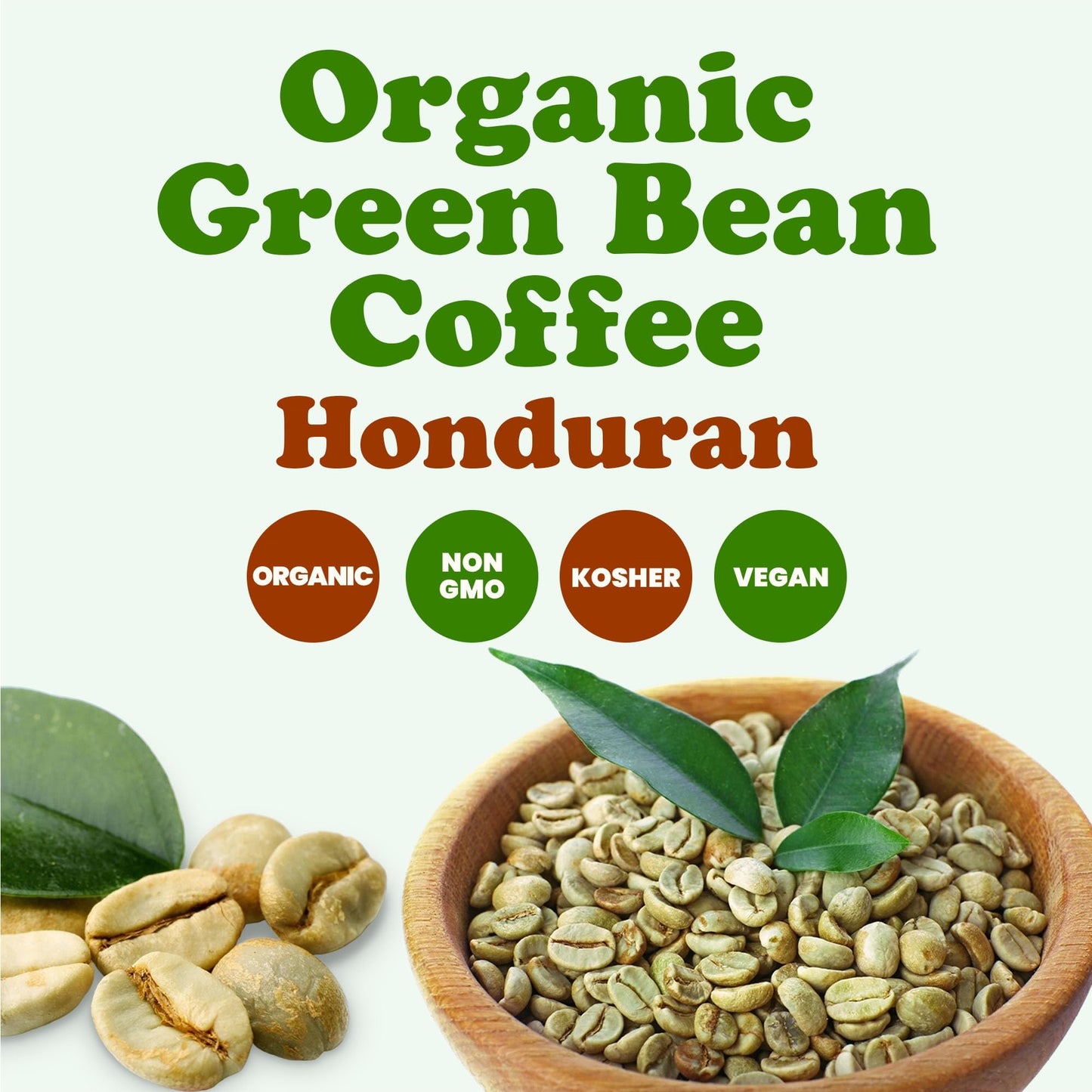 Food to Live Organic Honduran Arabica Green Coffee Beans, 12 Ounces - Whole, Unroasted, Washed Bean. Single Origin. Fresh Crop. Non-GMO, Vegan