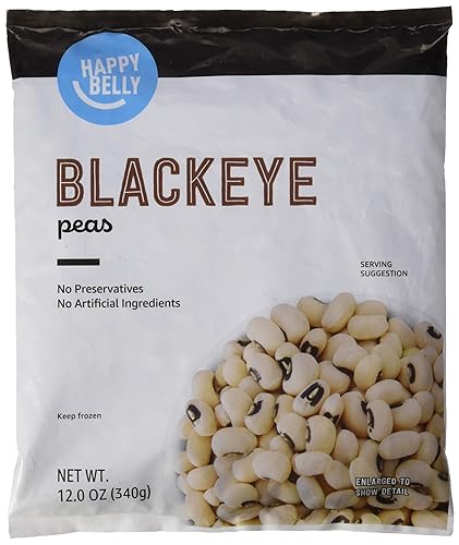 Amazon Brand - Happy Belly Frozen Black Eyed Peas, 12 ounce (Pack of 1)