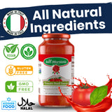 La San Marzano Tomato Basil Sauce, 24 oz, Pasta Sauce Made in Italy, All Purpose Tomato Premium Quality, All Natural, Mediterranean Diet, Non GMO