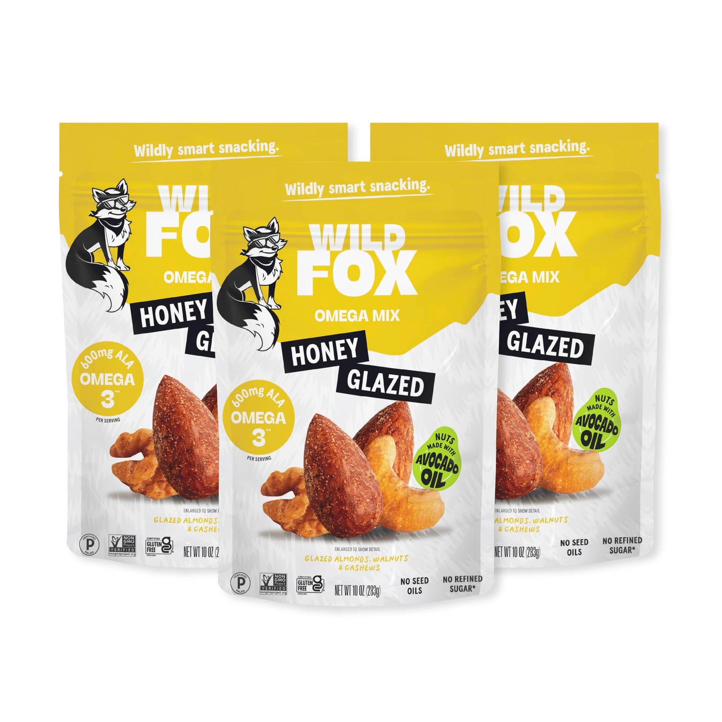 Wild Fox Trail Mix - Healthy Plant-Based Snack Made With Pure Avocado Oil And No Refined Sugar Or Seed Oils Ideal For Vegan Gluten-Free And Paleo