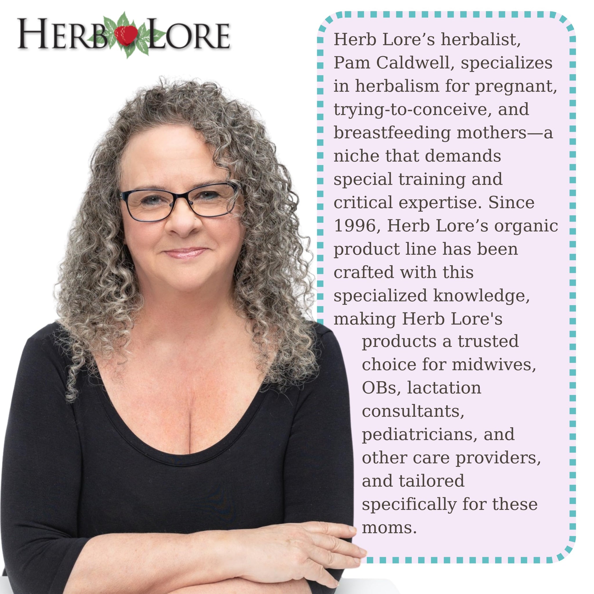 Herb Lore Organic Fertility Tea for Women - 65 Cups - Loose Leaf Pre Conception Tea with Red Raspberry Leaf for Prenatal Support