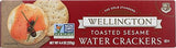 Wellington Toasted Sesame Water Crackers, 4.4-Ounces (Pack of 12)