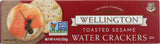 Wellington Toasted Sesame Water Crackers, 4.4-Ounces (Pack of 12)