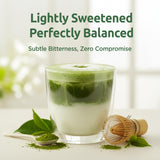 Coffee Bean Matcha Latte Sticks, 8 Single-Serve Packets - Made with Jeju Matcha for a Smooth, Balanced Green Tea Latte - Enjoy Hot or Iced
