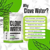 Clove Water Premium Herbal Infusion - Whole Cloves Antioxidant Blend for Hydration & Overall Wellness - All Natural, Zero Sugar & Caffeine Free - 14