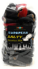 European Salty Licorice Mix - Total wt. 36(Oz), Include: 3 pck of Euro Salty Licorice Mix,