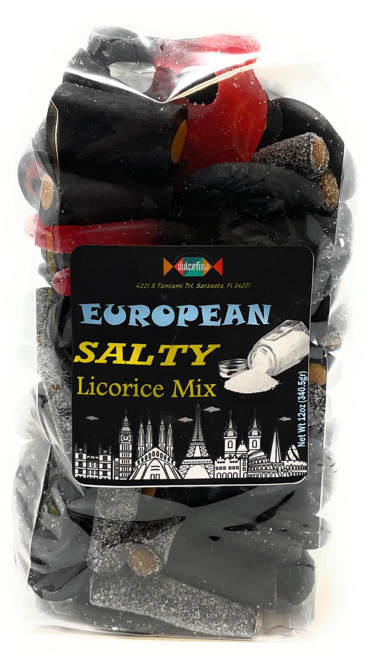 European Salty Licorice Mix - Total wt. 36(Oz), Include: 3 pck of Euro Salty Licorice Mix,